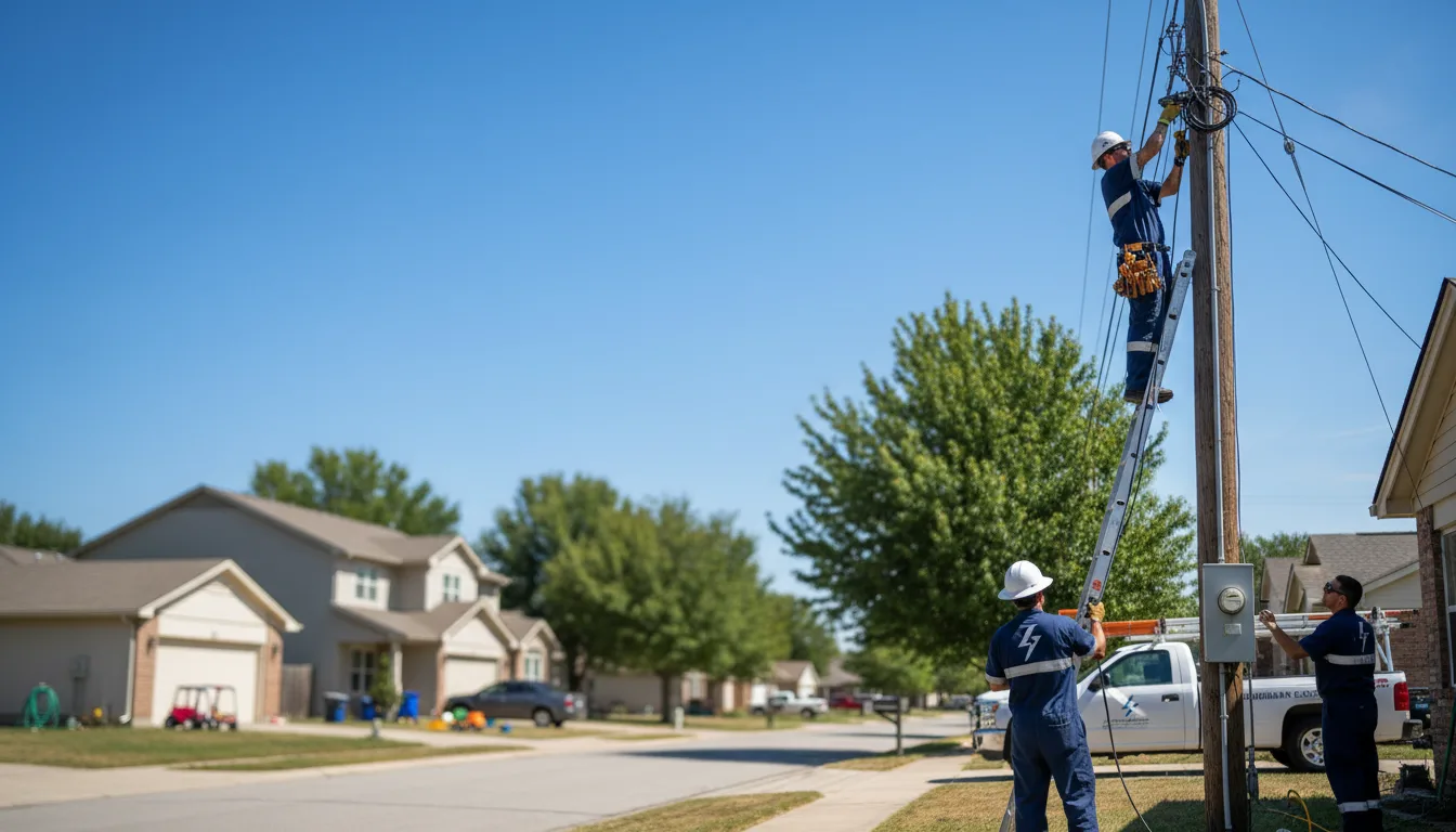 Residential electrician providing installation services in Heidelberg, MS